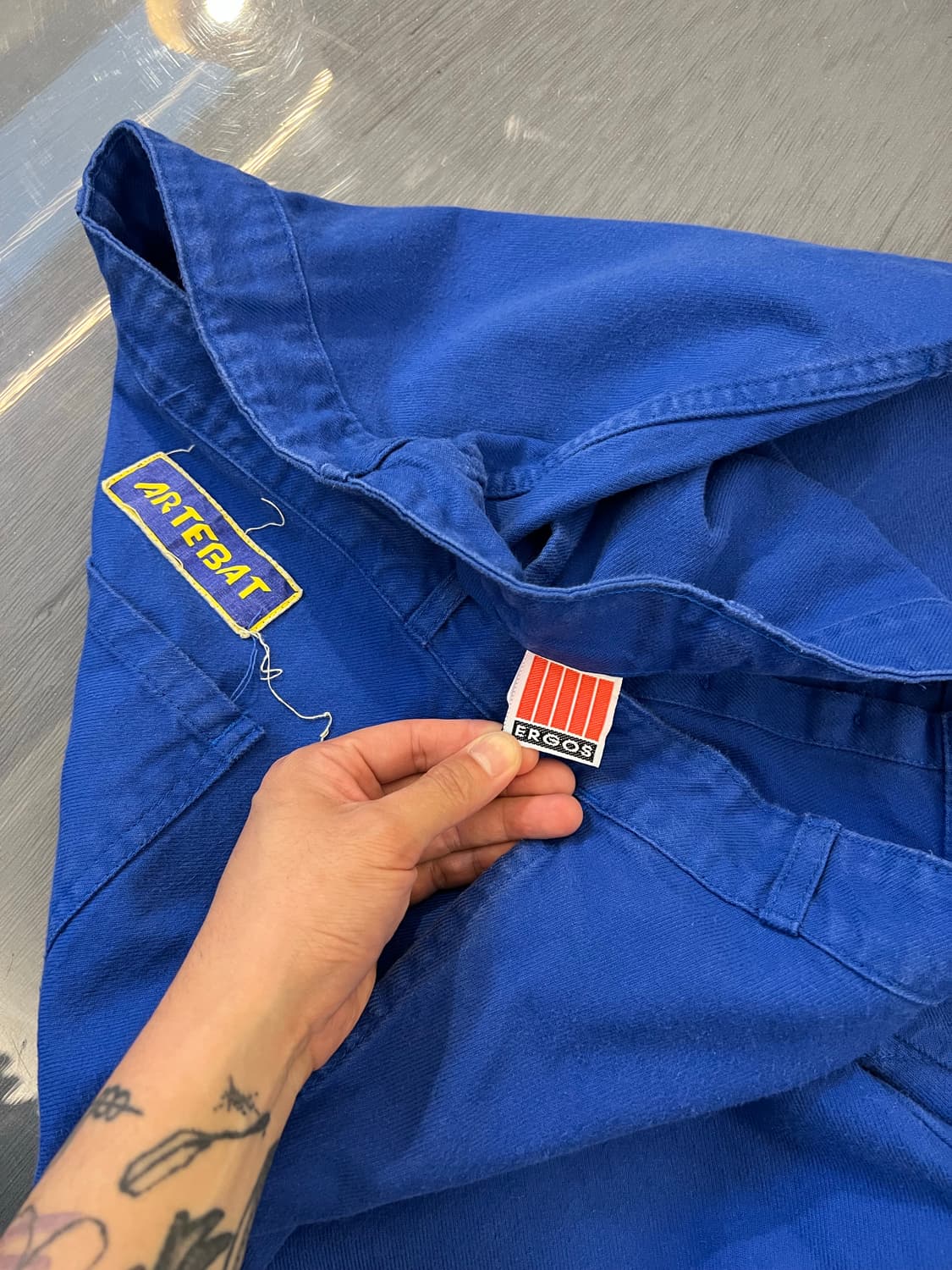 OLD VINTAGE ERGOS FRENCH BLUE 프렌치워크팬츠 상품이미지3
