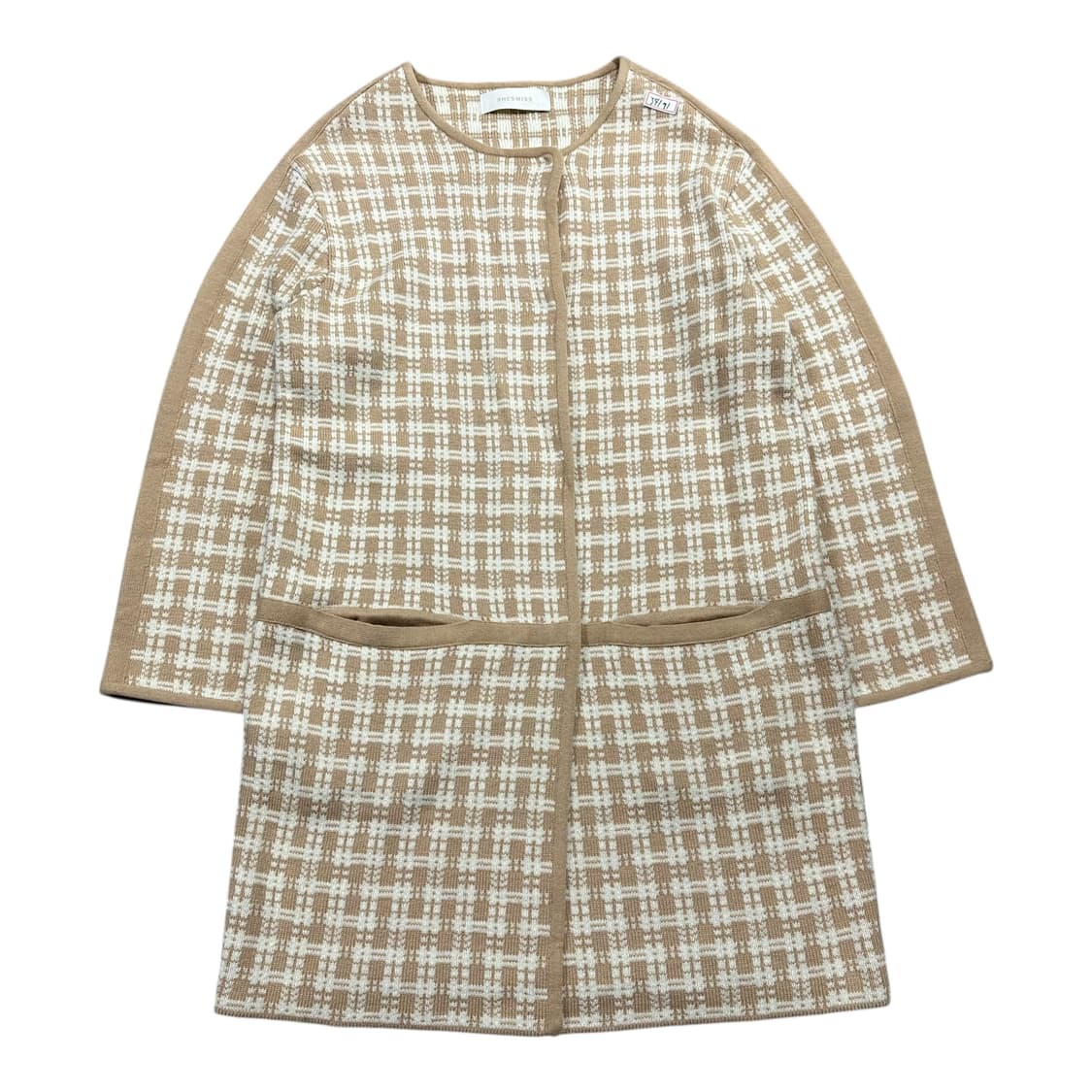 ✨ (바배) 쉬즈미스 하운드 투스 니트 원피스 자켓 코트 66 상품이미지1