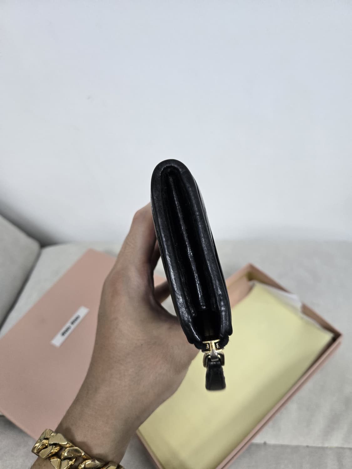 [보증서 A급]미우미우 마테라쎄 장지갑 상품이미지5