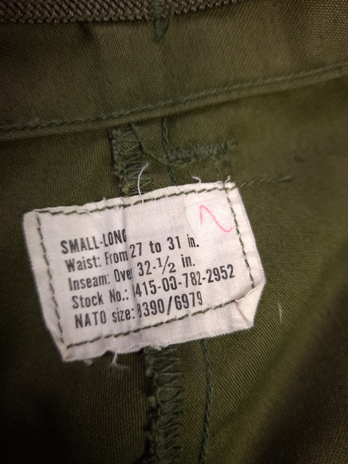 오리지날 미군 M-65 카고바지 상품이미지2