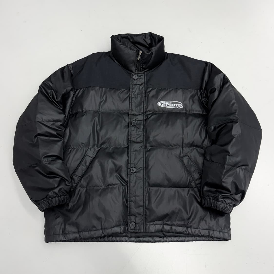 아식스 90s 스포츠 올드스쿨 유광 패딩 상품이미지2