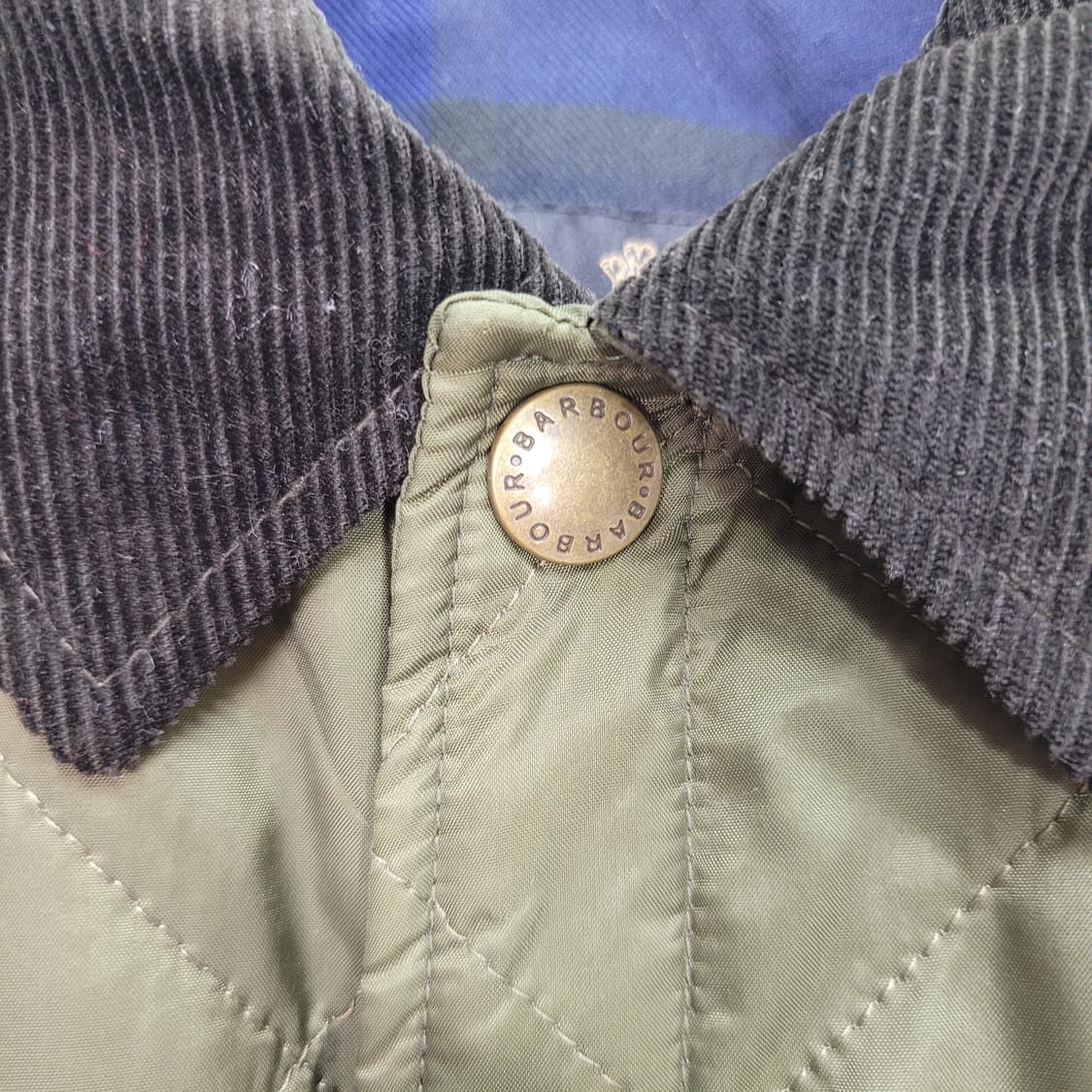 바버 MQU1324OL51 퀼팅 재킷 자켓 올리브색 L사이즈 상품이미지7