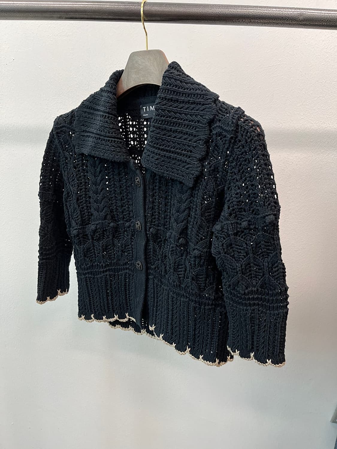 여) 타임 크롭 니트 가디건  상품이미지1