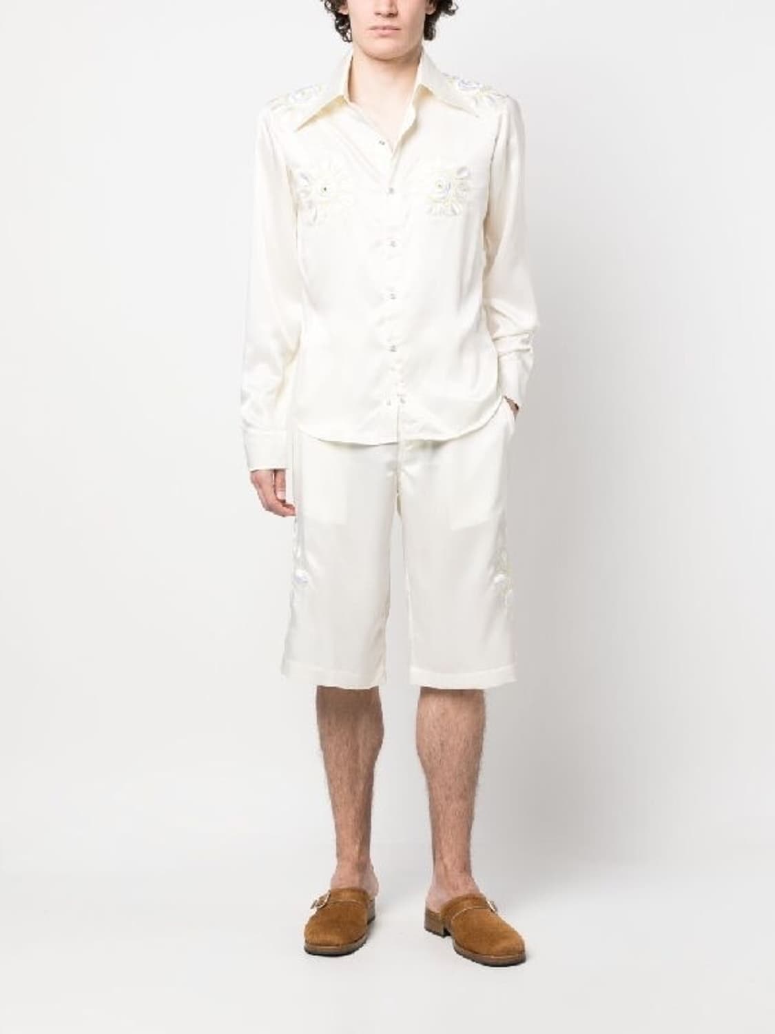 블루마블 bluemarble 사틴 쇼피스 셔츠 상품이미지3