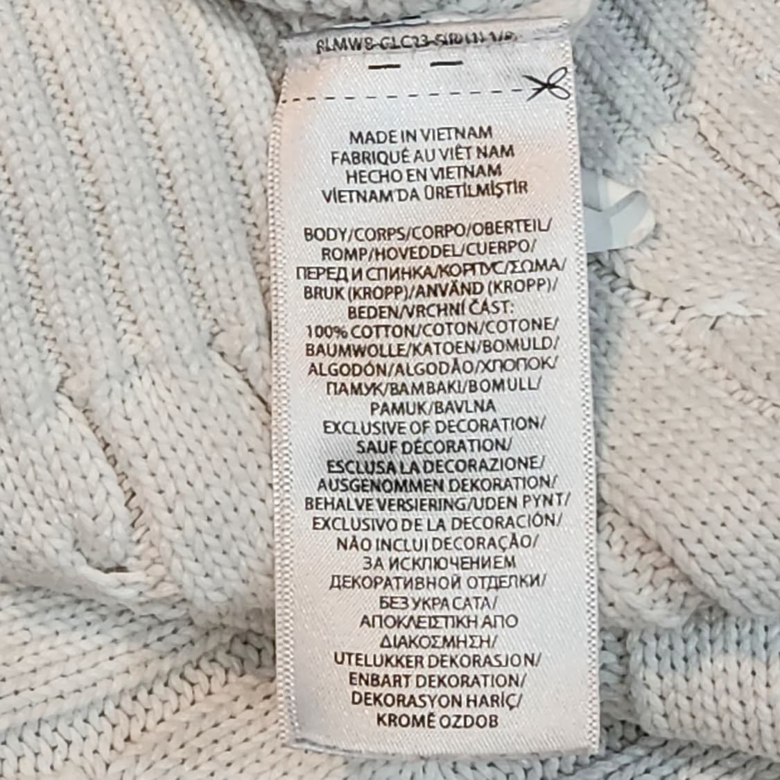 폴로 랄프로렌 케이블 니트 (화이트 / L) 상품이미지3