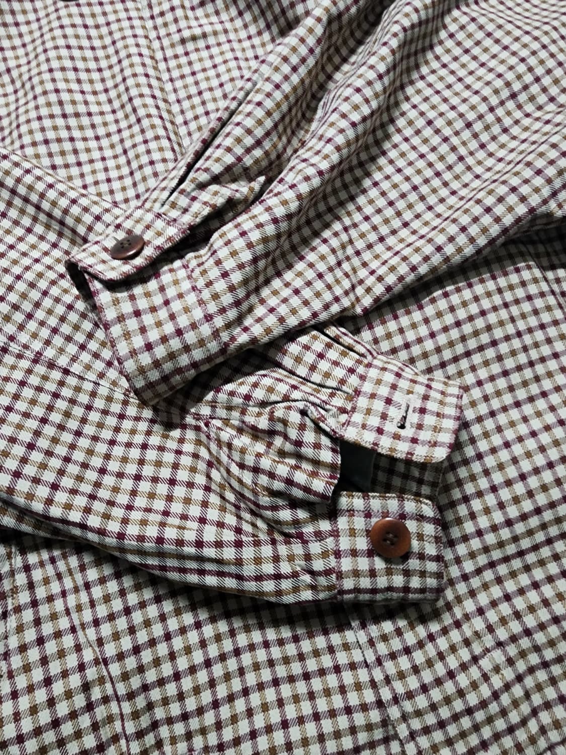 빈티지 카디널 올드스쿨 체크 블루종 자켓 상품이미지10