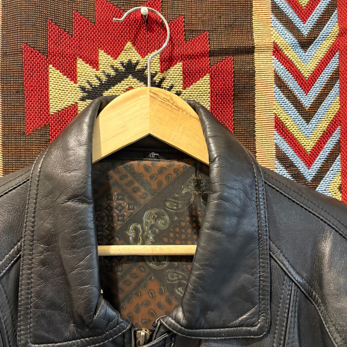 빈티지 천연 양가죽 레더 자켓 상품이미지3