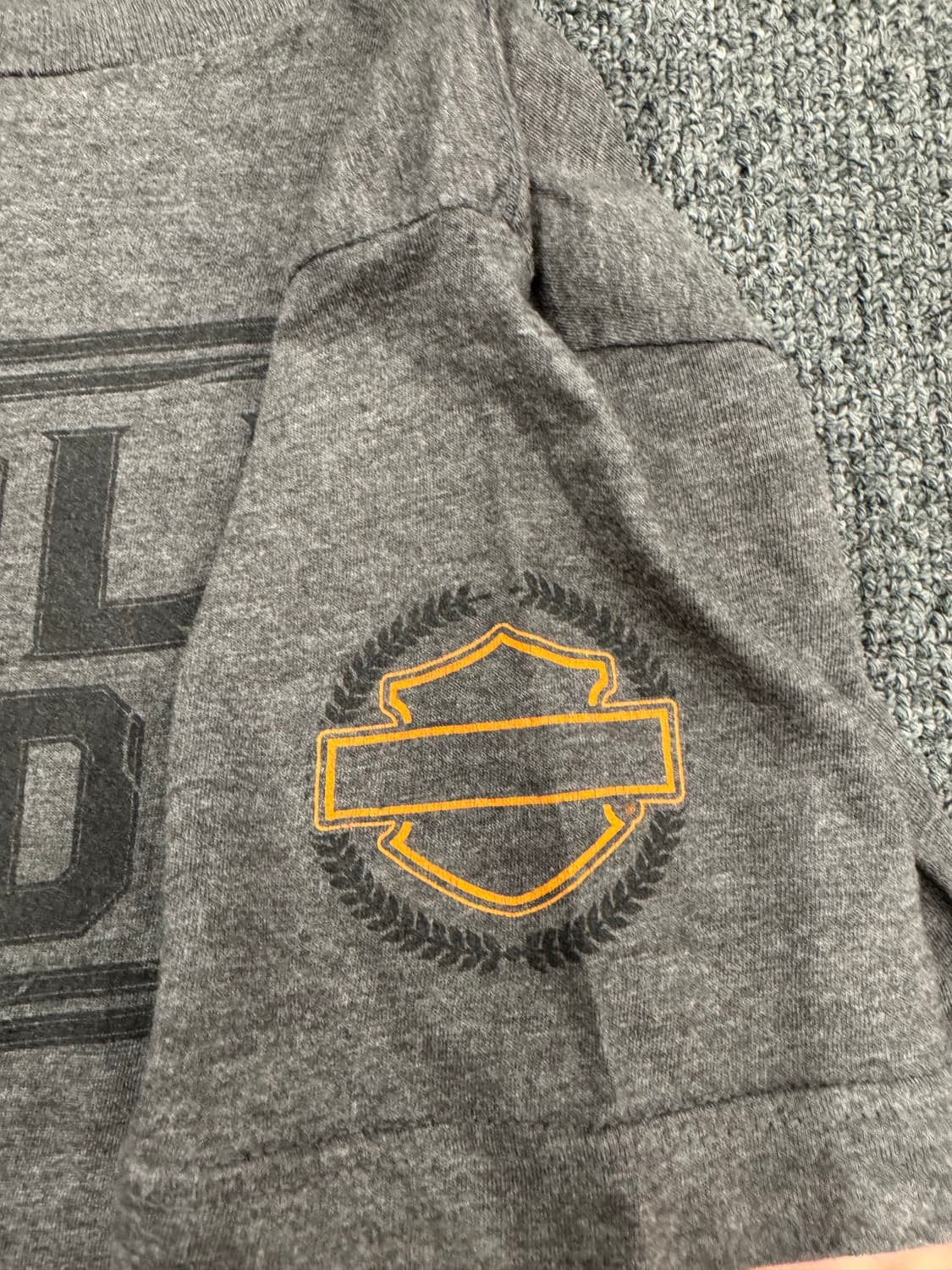 OS)할리데이비슨 빈티지 프린팅 Billerica 반팔 상품이미지3