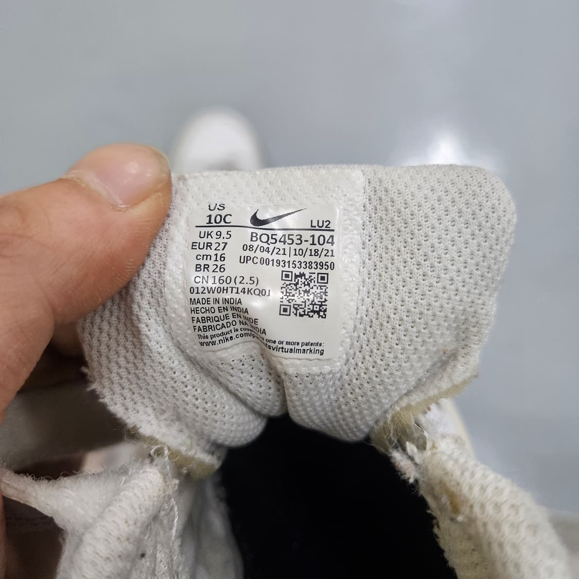 160 나이키 키즈코트 버로우로우 운동화 0407Y 상품이미지7