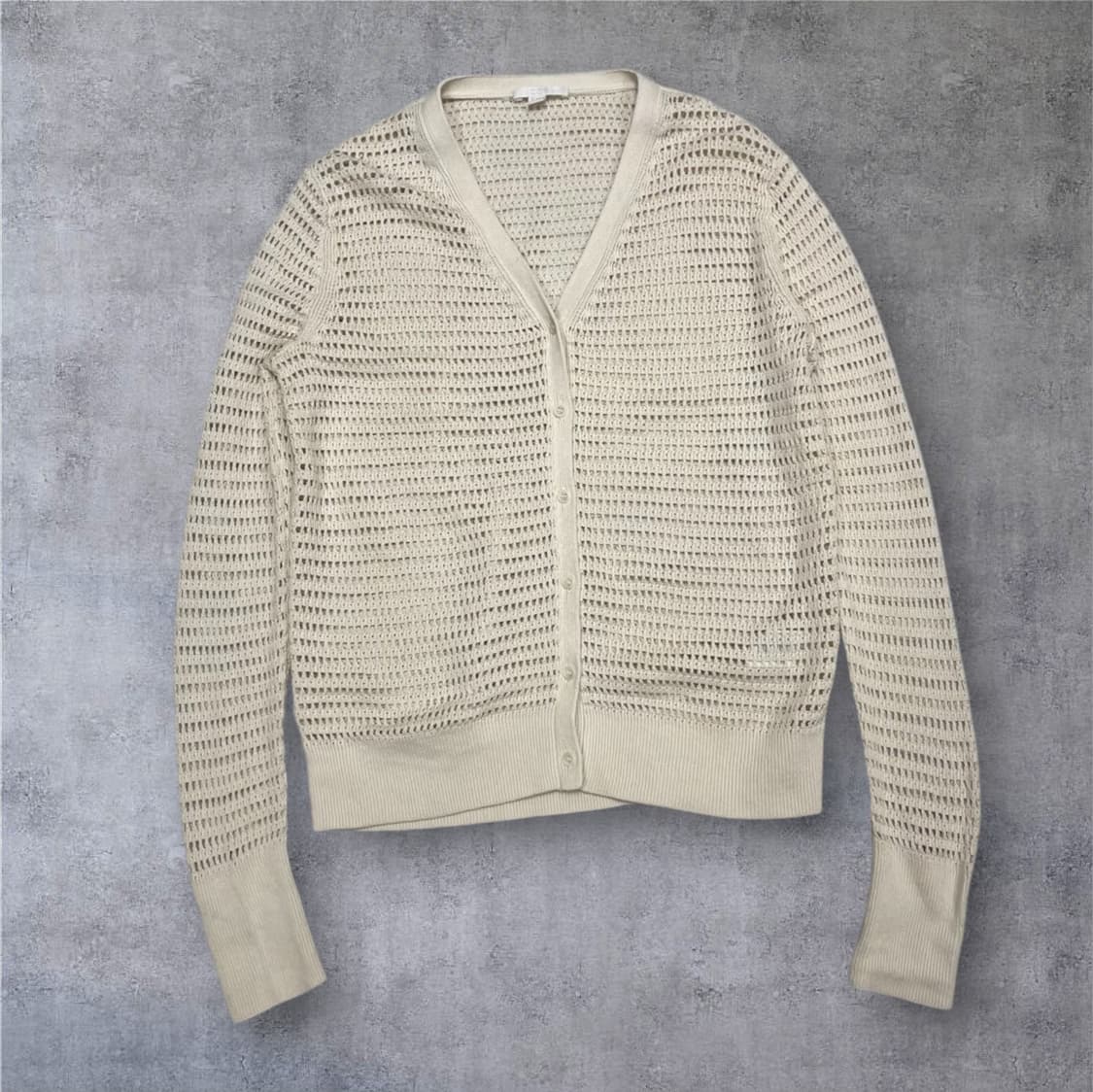 코스 COS 연베이지 페이퍼 니트 브이넥 가디건 M 상품이미지1