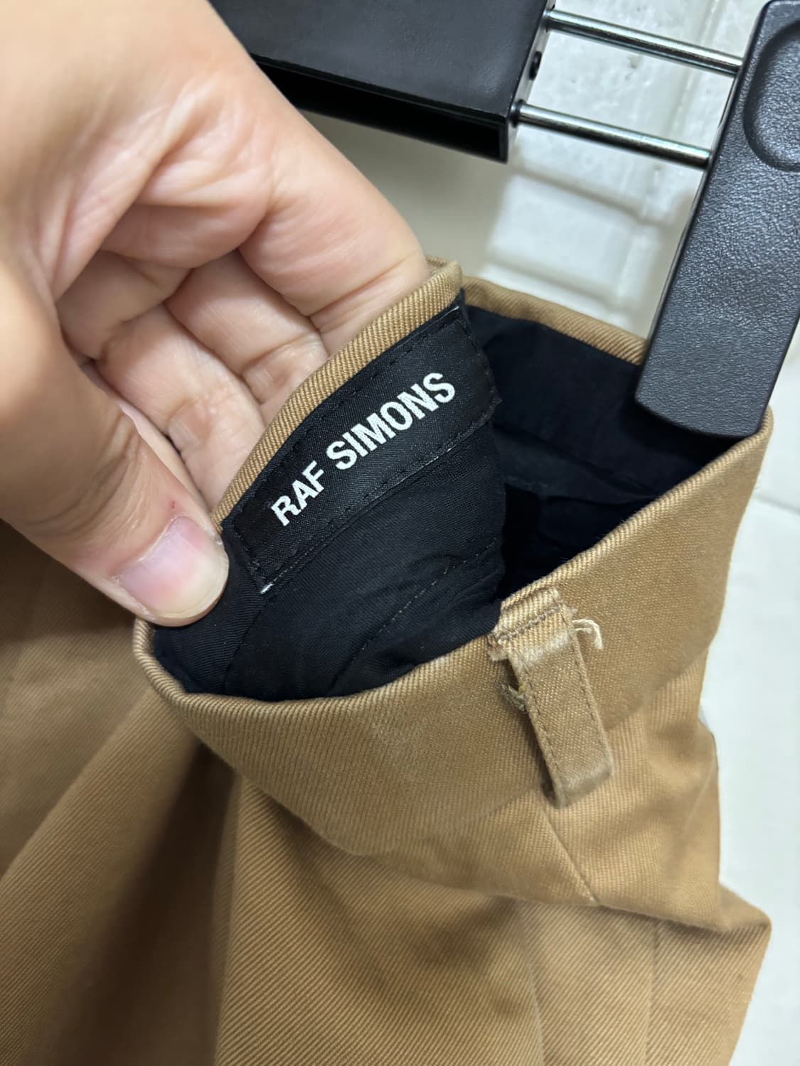 라프 시몬스 테이핑 와이드 레그 코튼 트라우저 상품이미지3