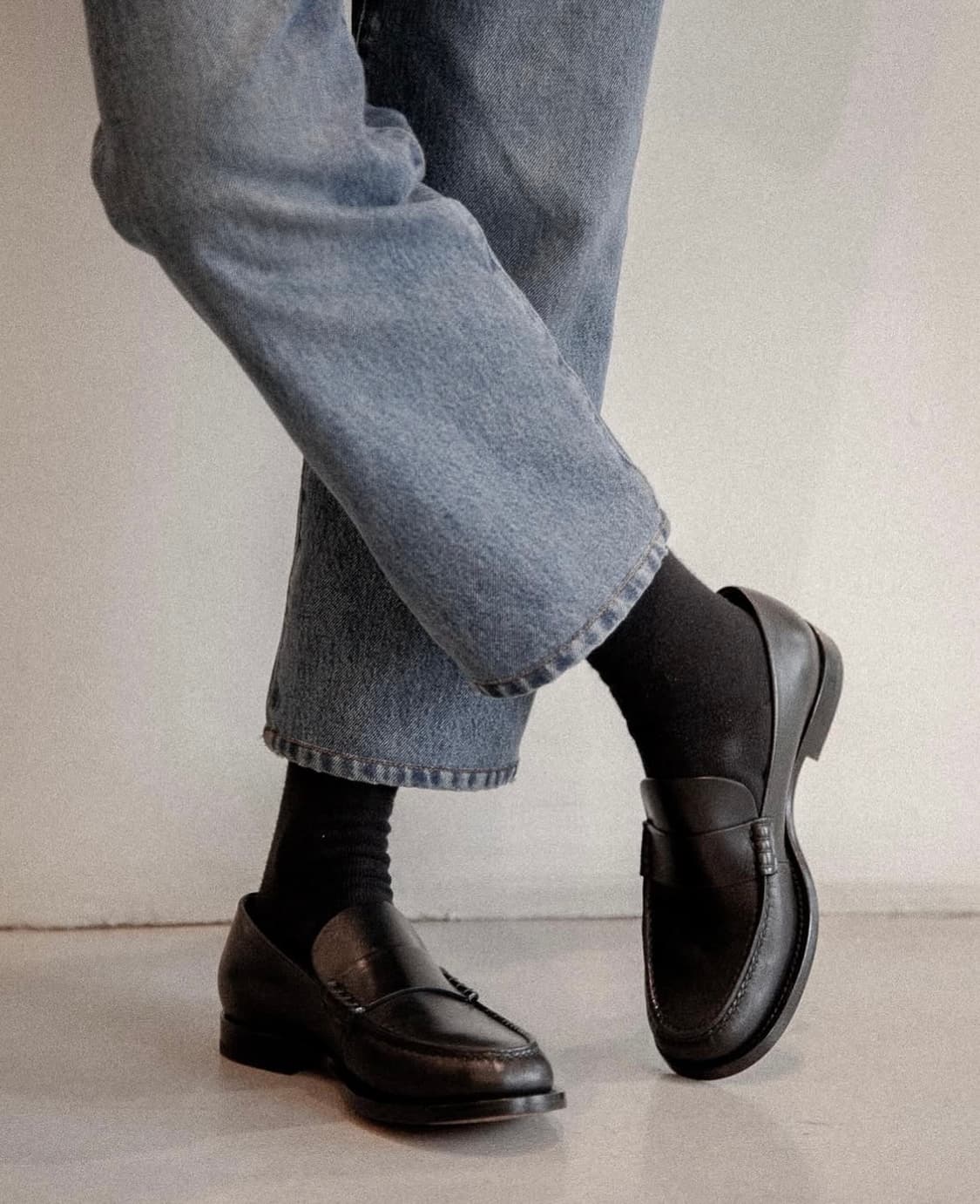 [39]더로우 Novus 페니 로퍼/블랙 상품이미지10