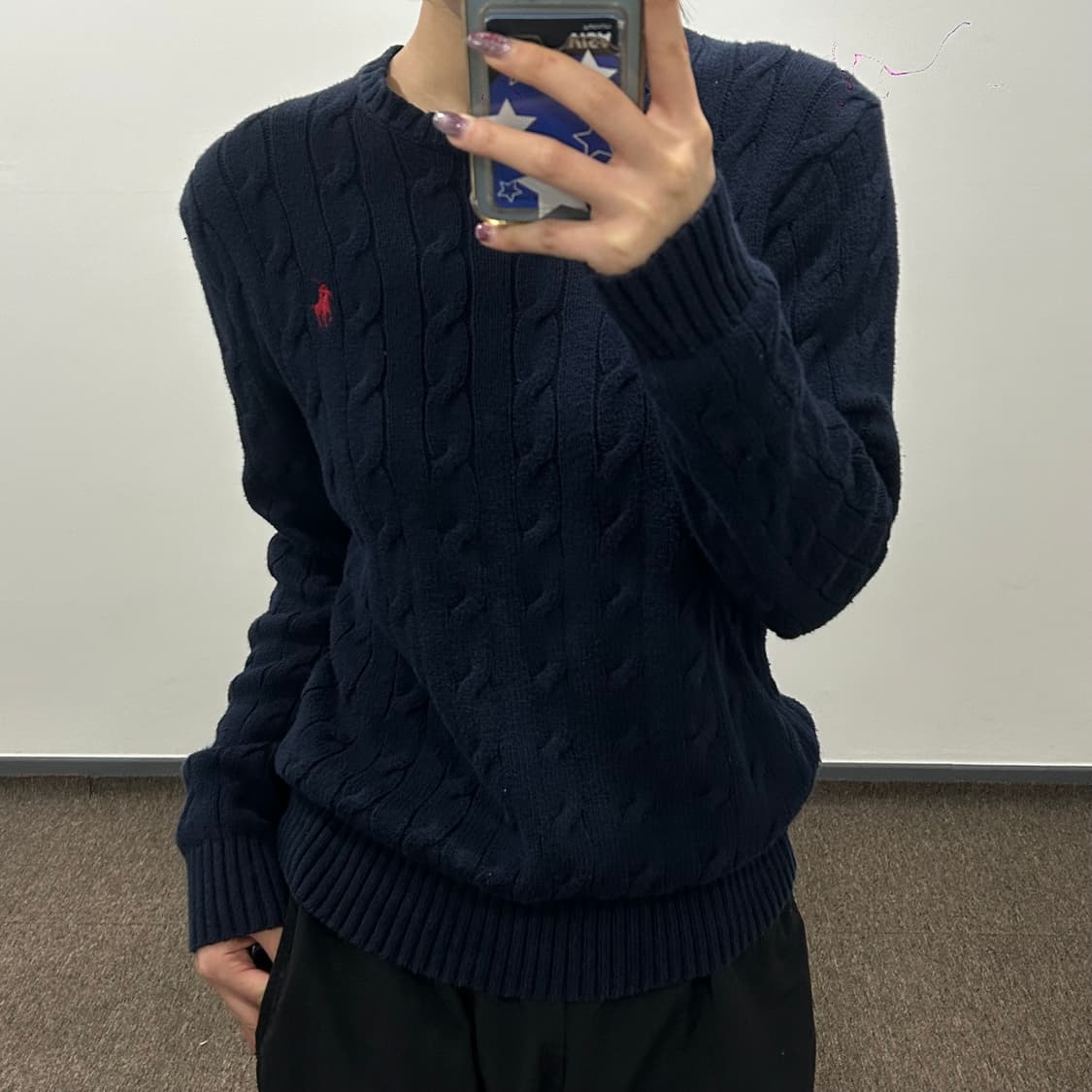 Polo 폴로 레드포니 네이비 케이블니트  상품이미지1
