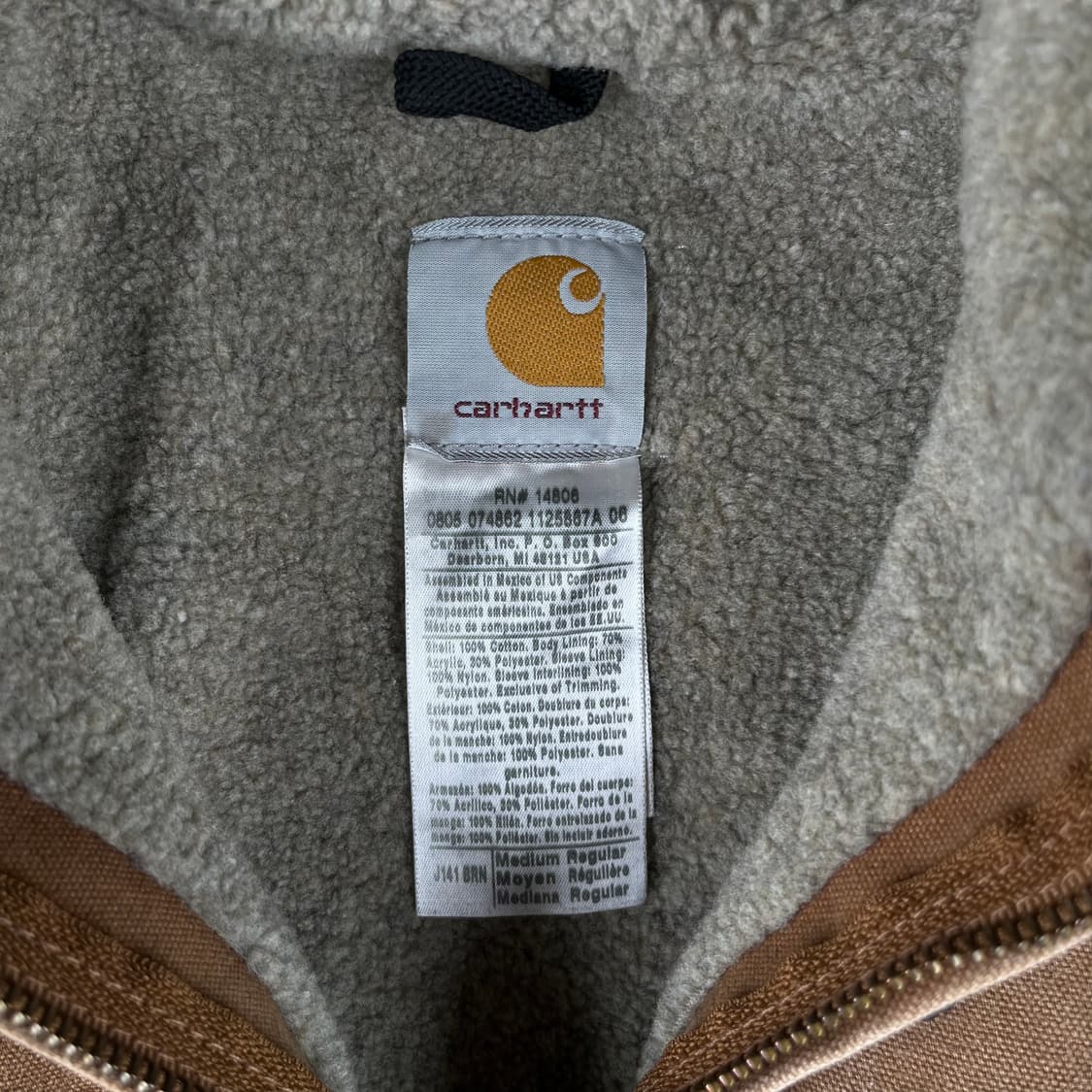 빈티지 칼하트 시에라 자켓 J141BRN 상품이미지4