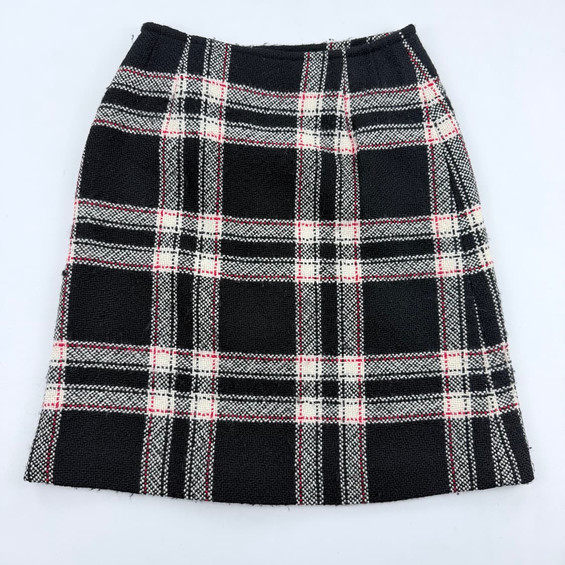 꾸레쥬 울 체크스커트 상품이미지7