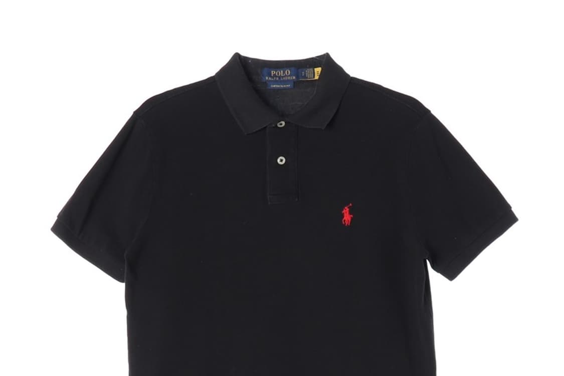 폴로 랄프로렌 블랙 피케 카라 티셔츠 S 상품이미지3