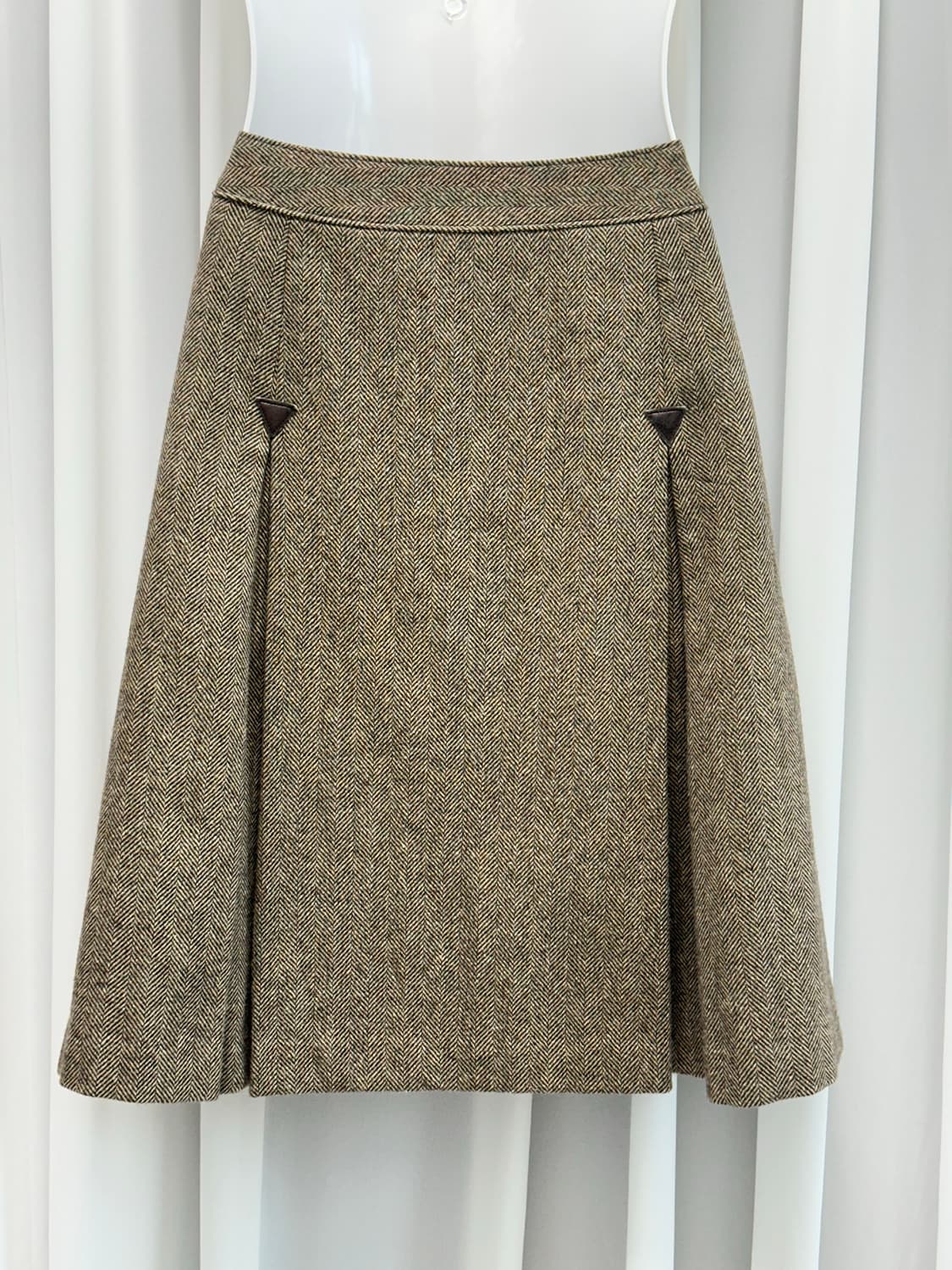 버버리 블루라벨 헤링본 체크 스커트 상품이미지2