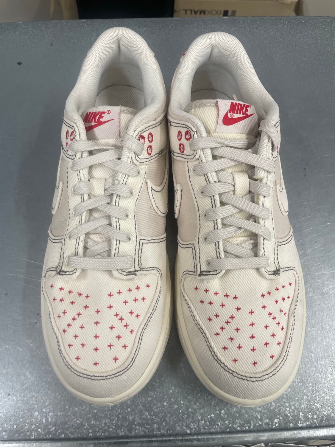 나이키 덩크 로우 베이지 레드 260 상품이미지5