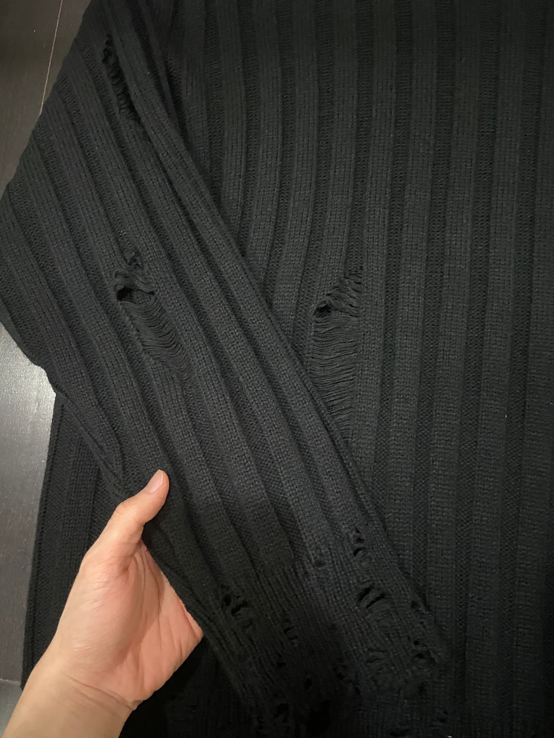 오버사이즈 찢니트 상품이미지2