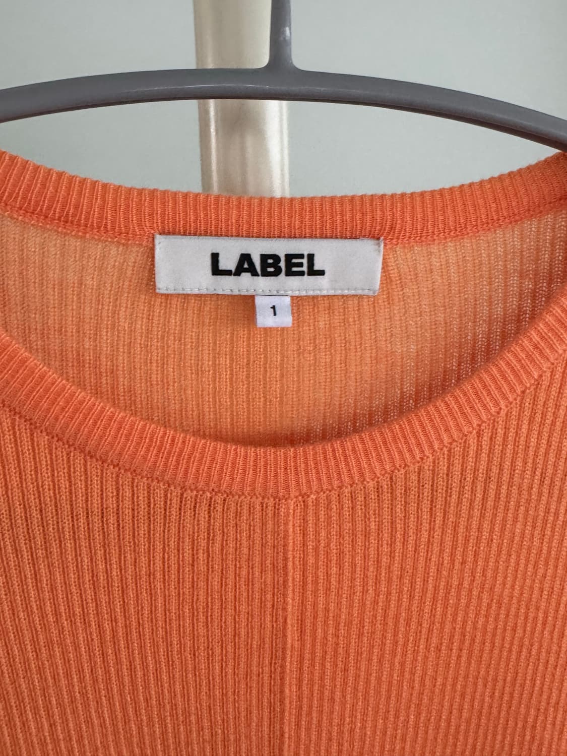 Label 아카이브 오렌지 골지 니트 상품이미지2