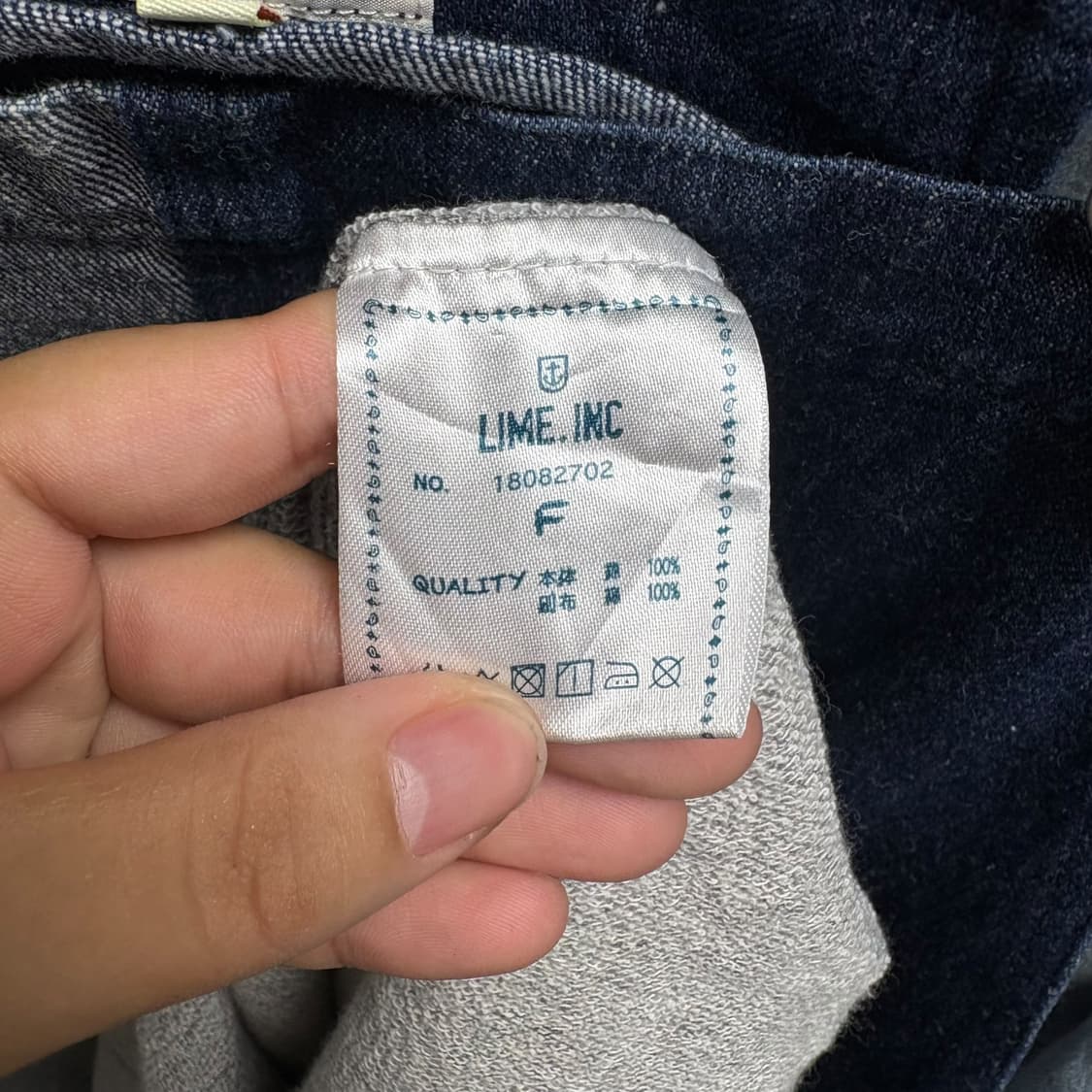 4011 일본빈티지 진청 데님 패치워크 멜빵원피스 상품이미지6