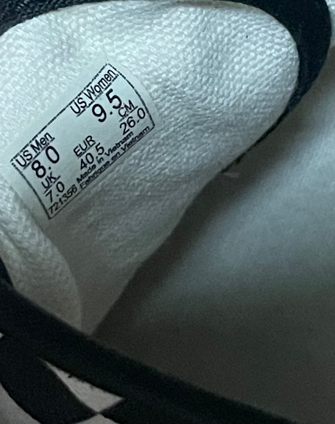 VANS 반스 체커보드 검솔 260 상품이미지6