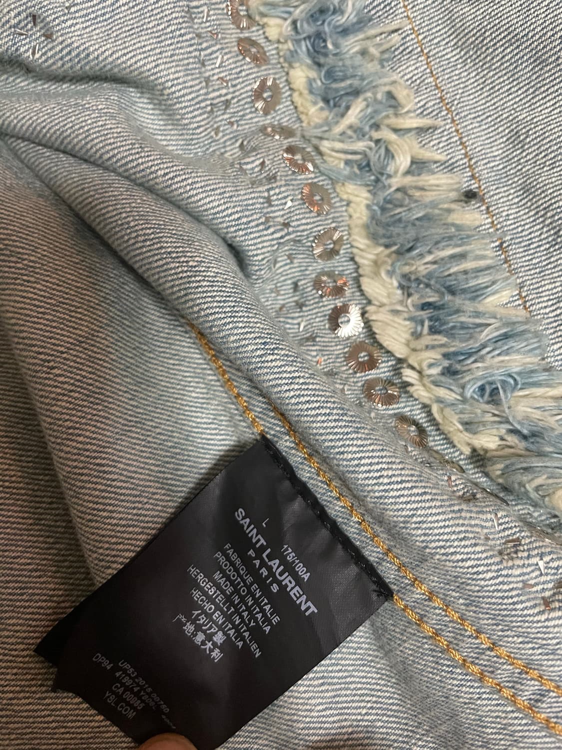 생로랑크리스탈청자켓 상품이미지5