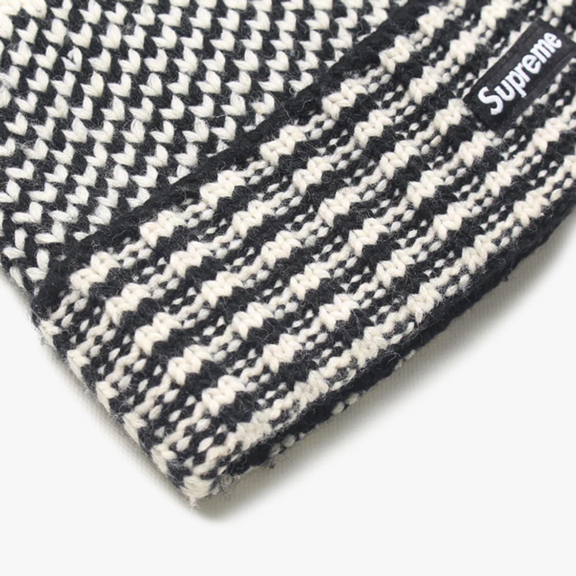  SUPREME "Black White Beanie" 상품이미지3