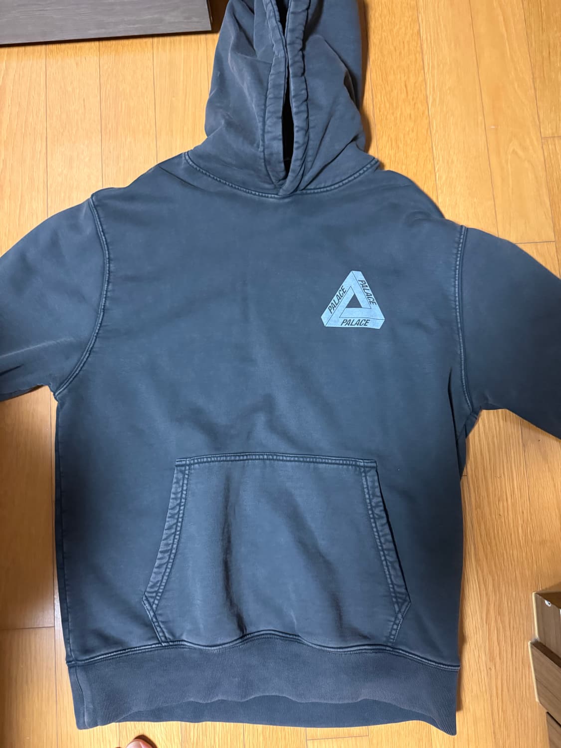 [M] 팔라스 워시드 아웃 트라이퍼그 후드 블랙 상품이미지2