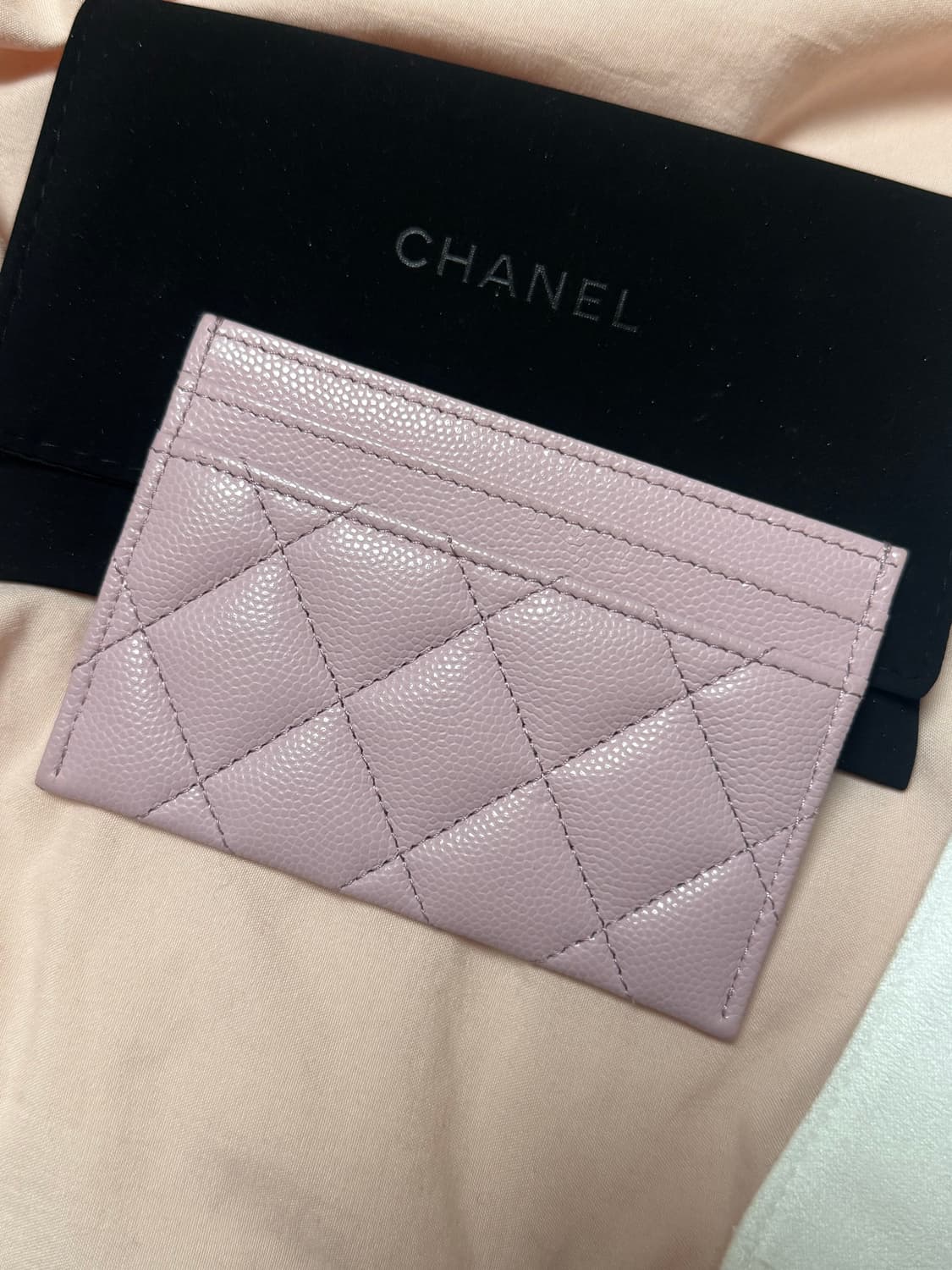 샤넬 카드지갑 핑크 상품이미지3