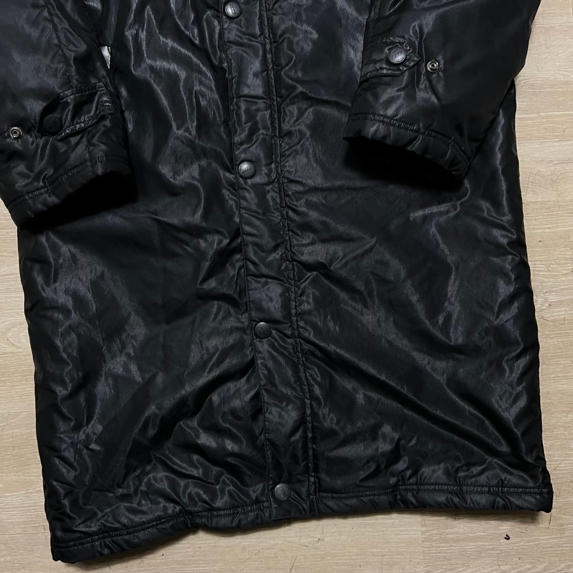 KFA 대한민국 축구 협회 롱패딩 돕바 점퍼 [유광 블랙] M/95 상품이미지3