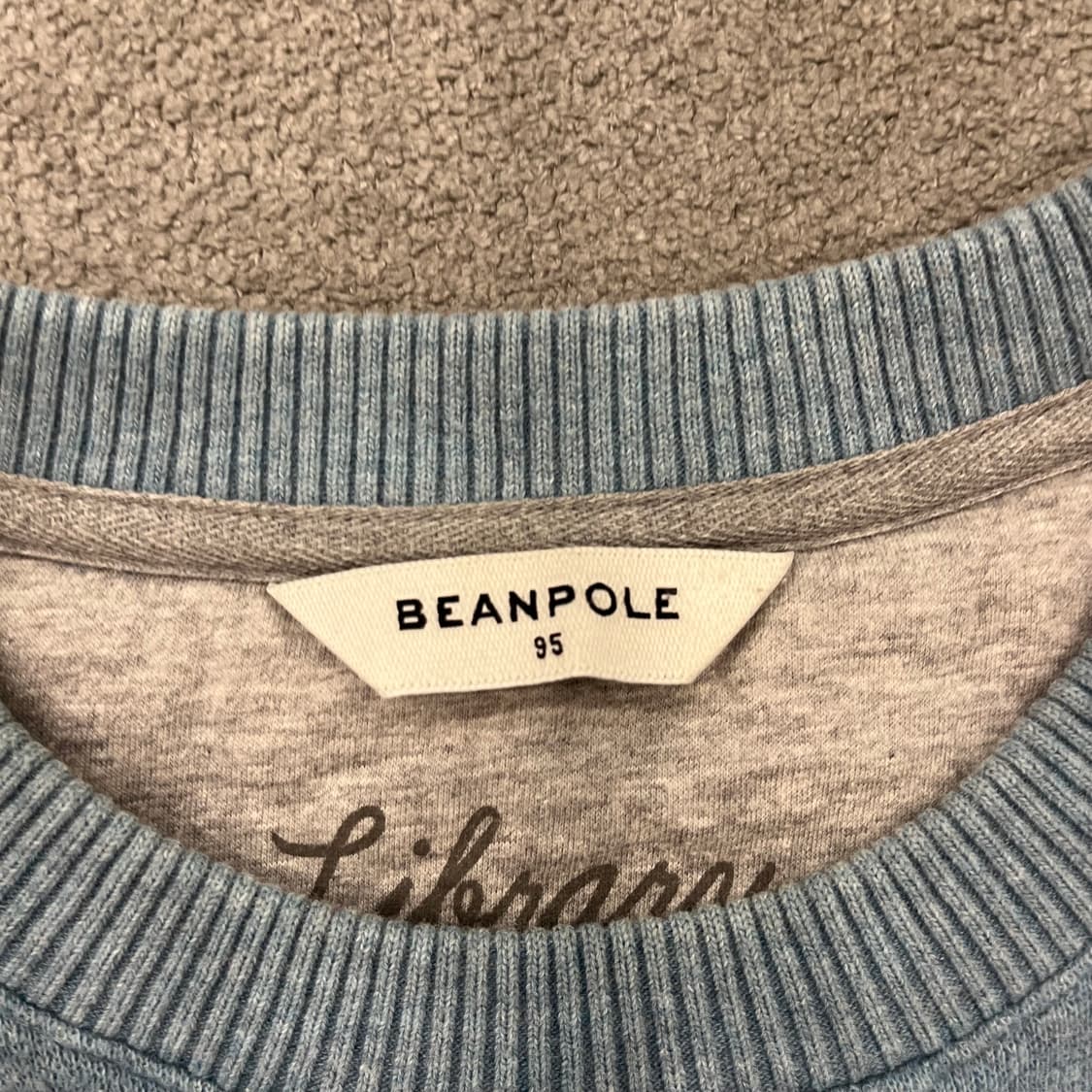 95 빈폴 하늘색 로고 니트 상품이미지5