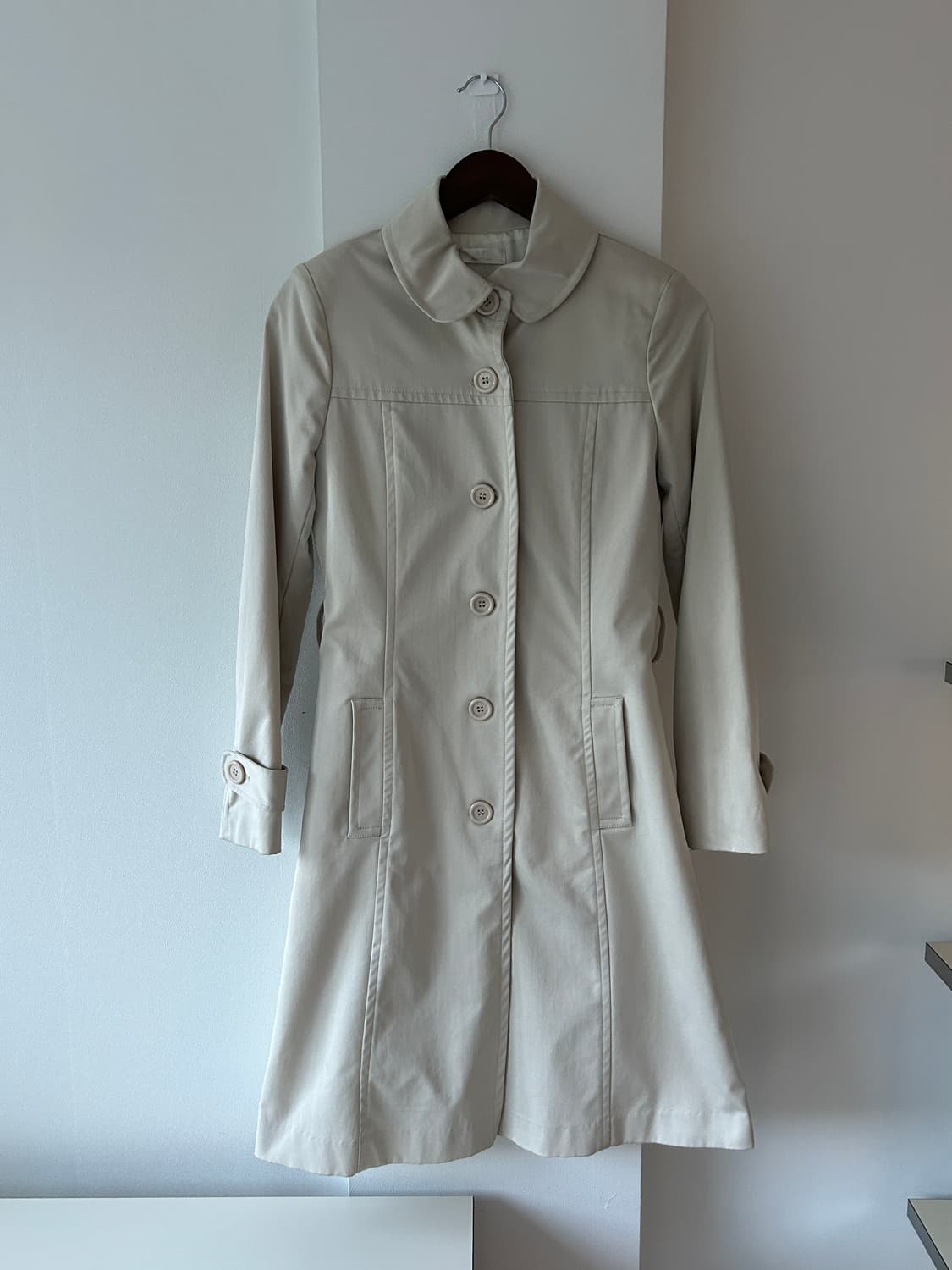 Rounded Collar Trench Coat / 빈티지 트렌치 코트 상품이미지5