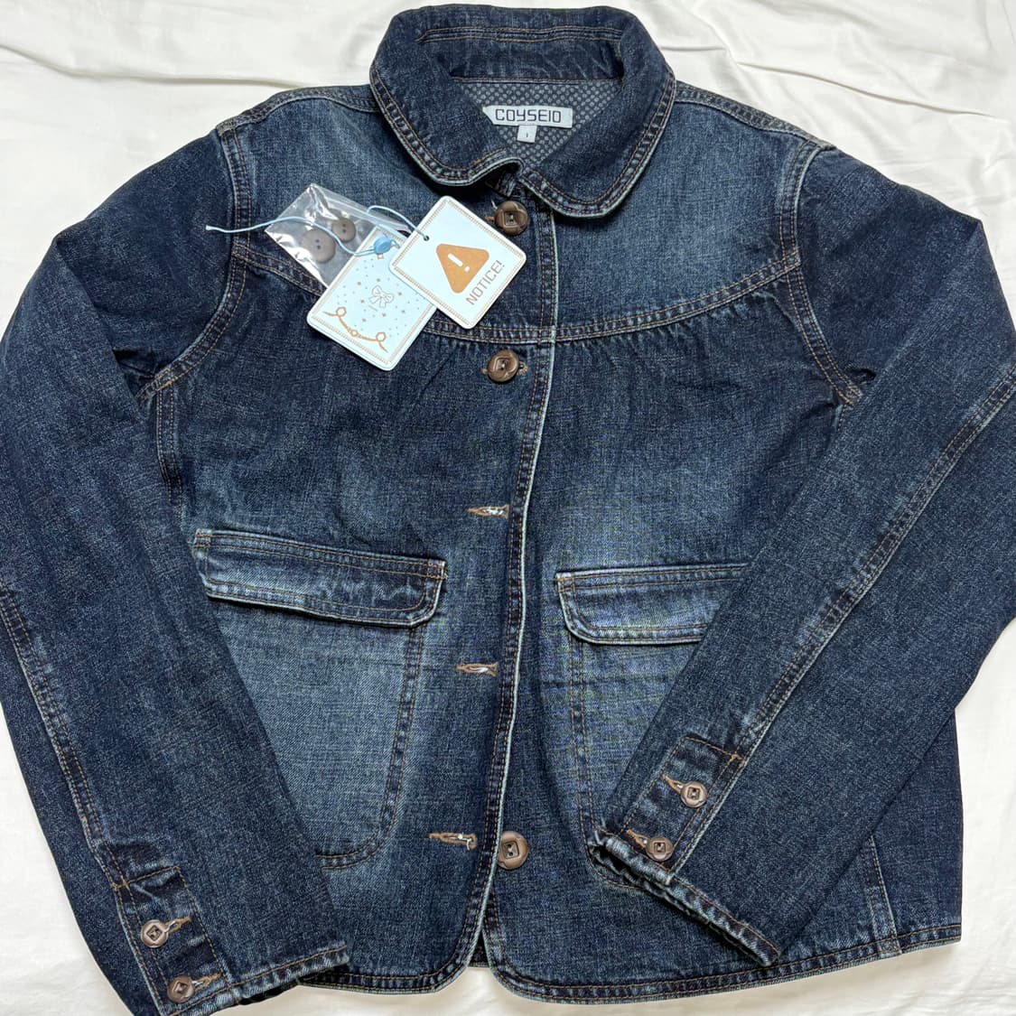 코이세이오 데님 자켓 1사이즈 (택 포함, 1회착) 상품이미지1