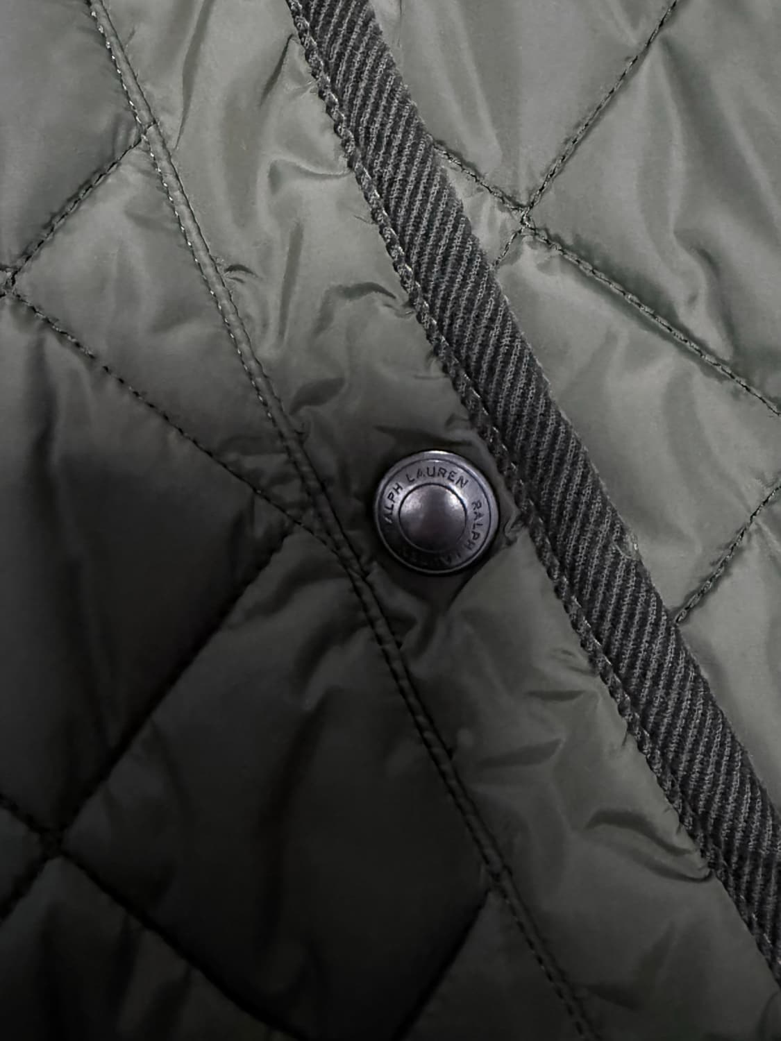 폴로랄프로렌 코로듀이카라 퀄팅자켓 M 카키 상품이미지5