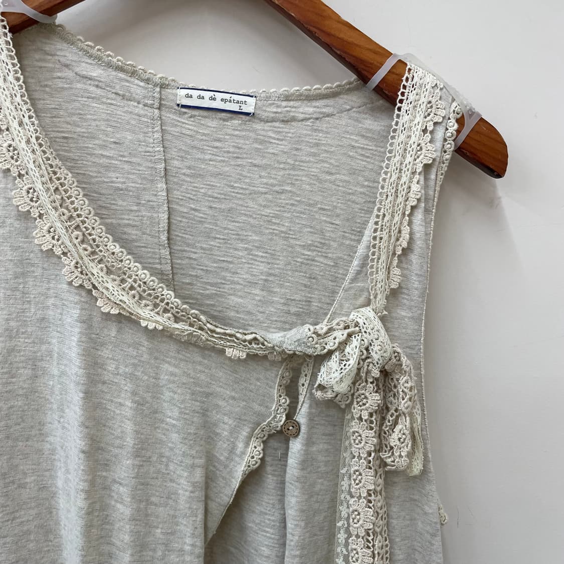 하구미 모리 슬리브리스 랩 가디건 da da de epatant 상품이미지2