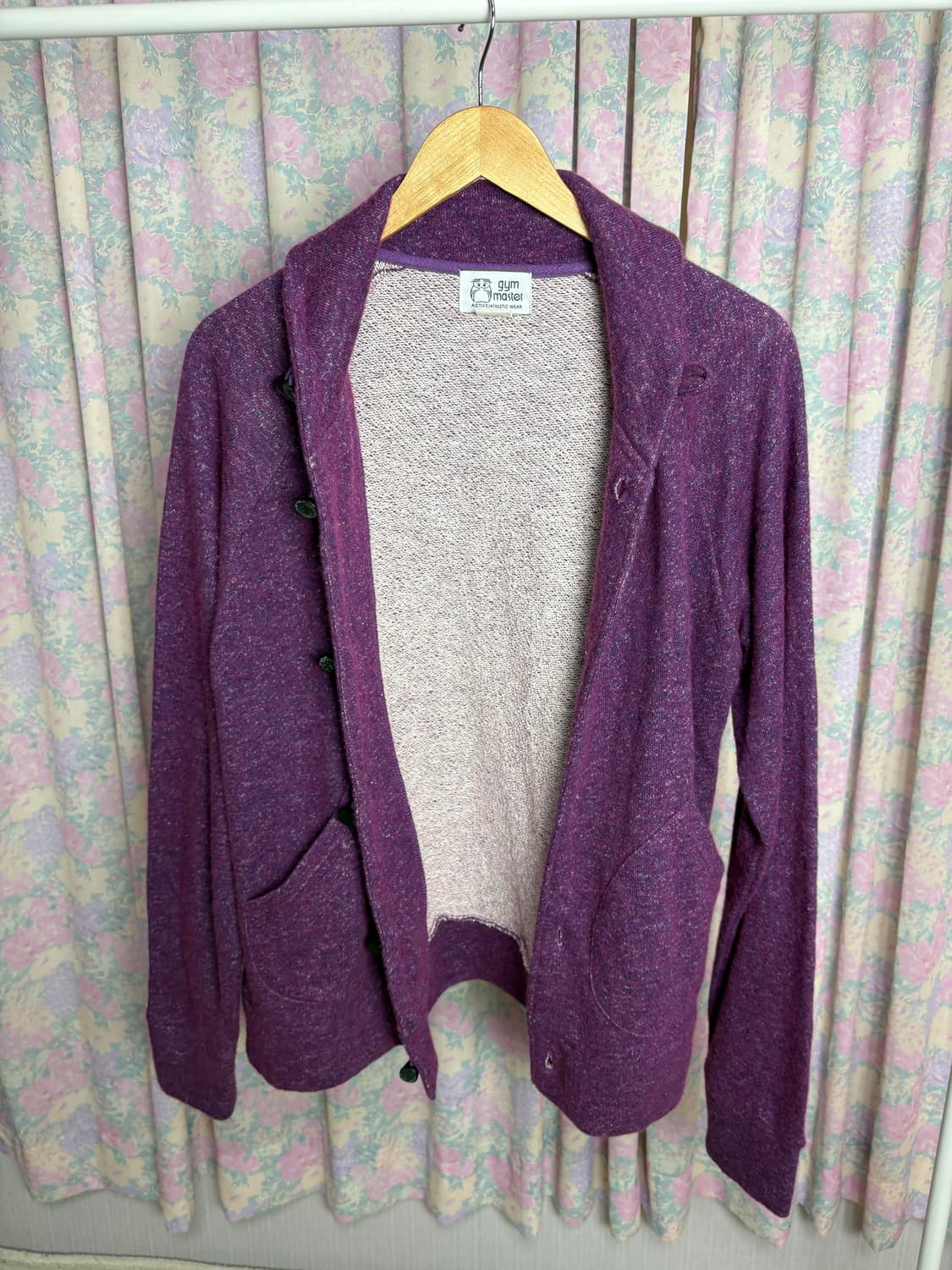 퍼플 떡볶이 단추 가디건 상품이미지5