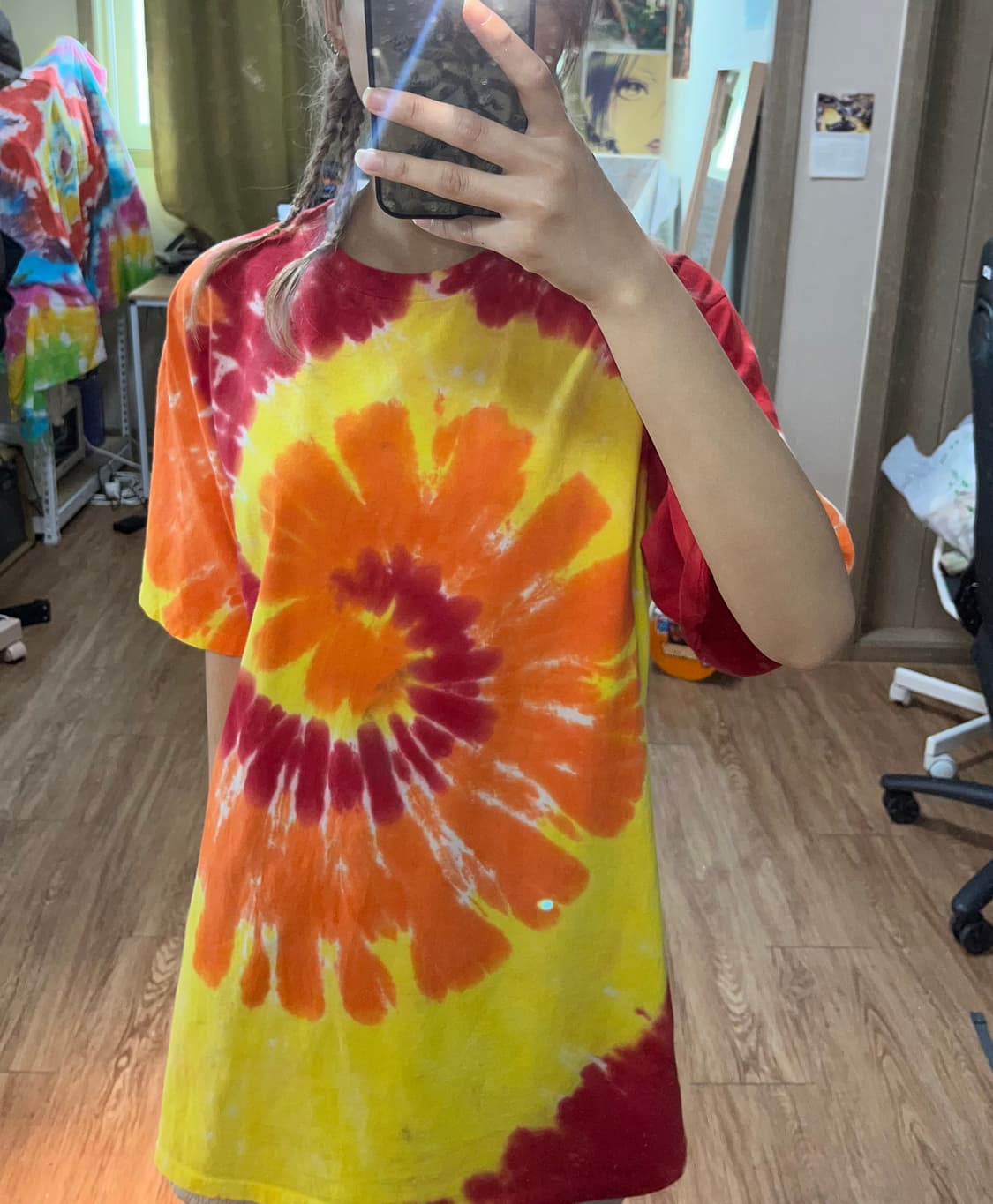 오렌지 타이다이 티셔츠 상품이미지2