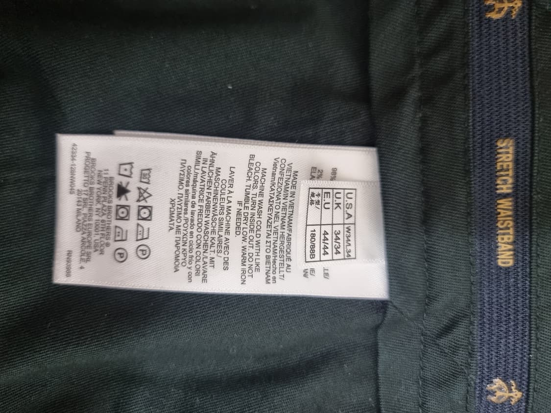 브룩스 브라더스 어드벤티지 치노 팬츠 슬림 네이비(34X34) 상품이미지4