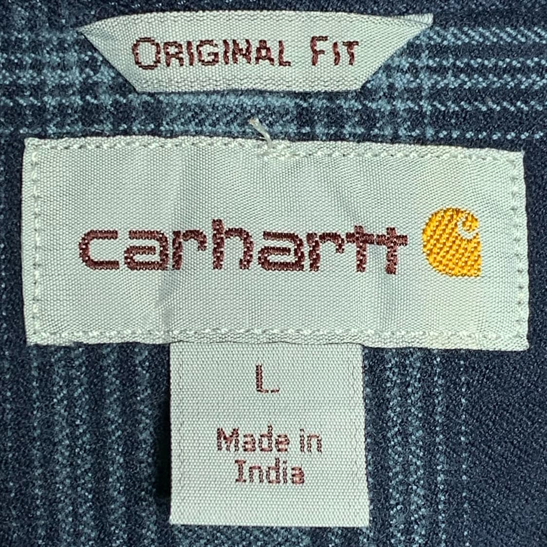 [L] 칼하트 오리지널핏 헤비코튼 타탄체크 워크셔츠 상품이미지4