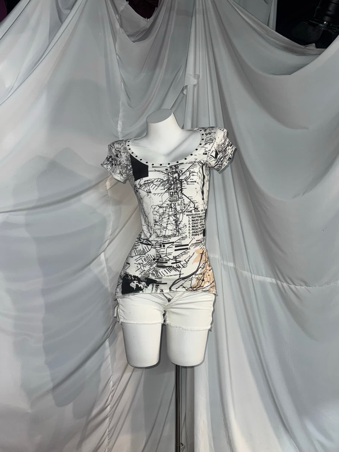 화이트 00‘s 와투케 Y2k 코디세트  상품이미지5