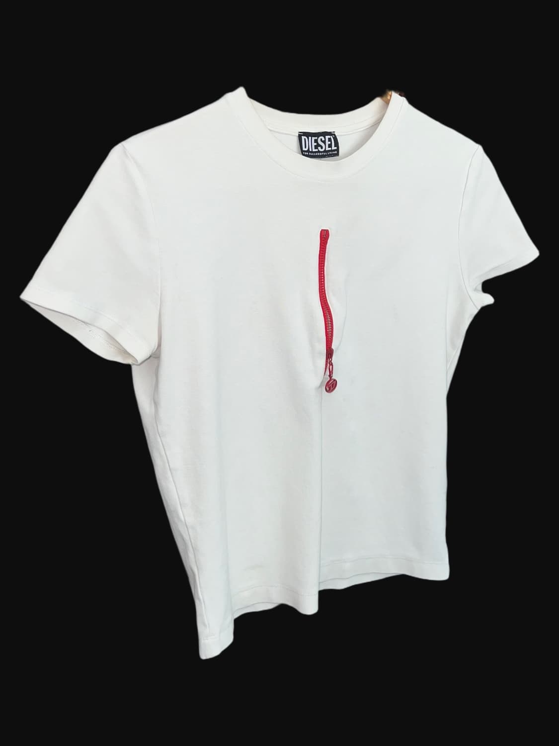 디젤 T-VAZY센터 지퍼 숏슬리브 상품이미지5