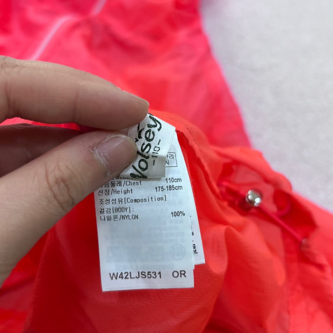 110 울시 여성 스포츠 바람막이 자켓 0423E 상품이미지3