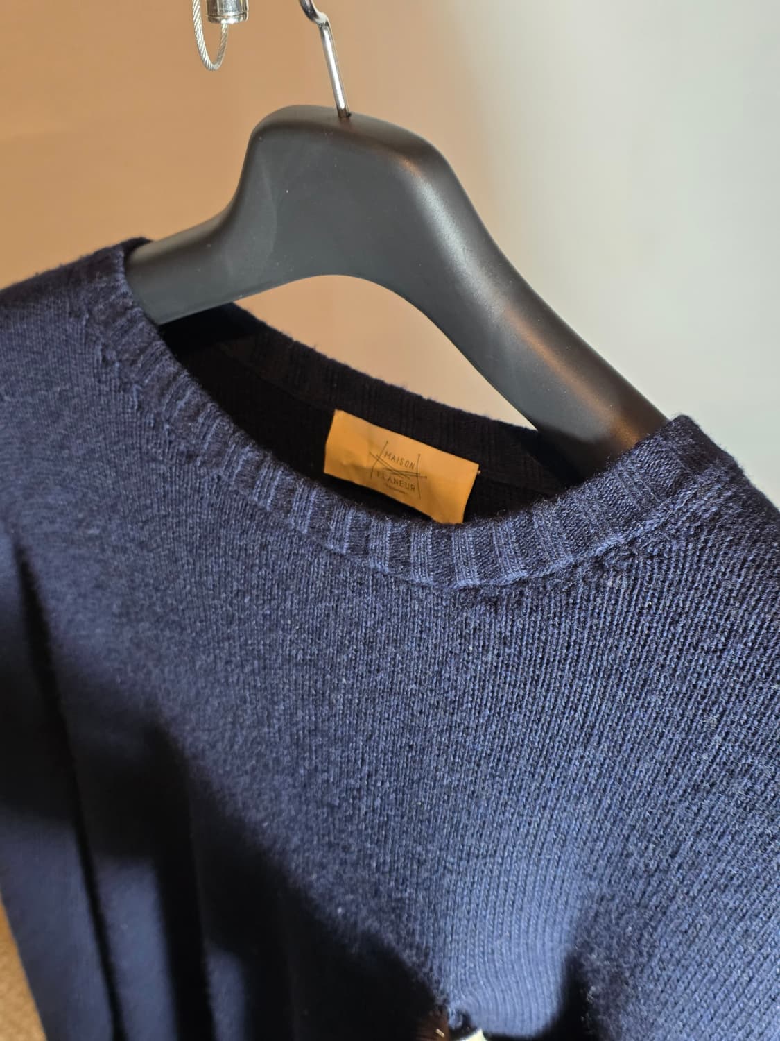 17AW Masion flaneur hair pocket knit 상품이미지4