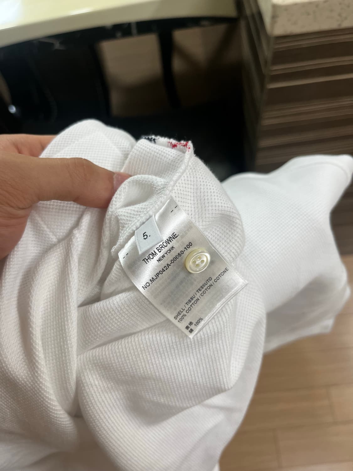 톰브라운 폴로 티셔츠 카라티 릴렉스핏 새상품 상품이미지5
