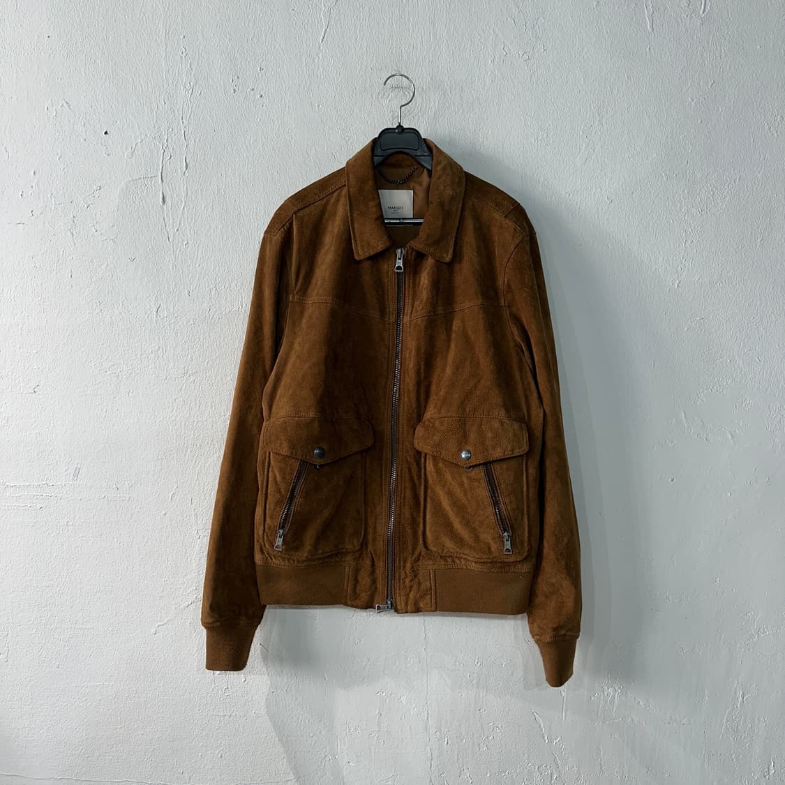 MANGO 망고 가죽 스웨이드 자켓 100-105 상품이미지1