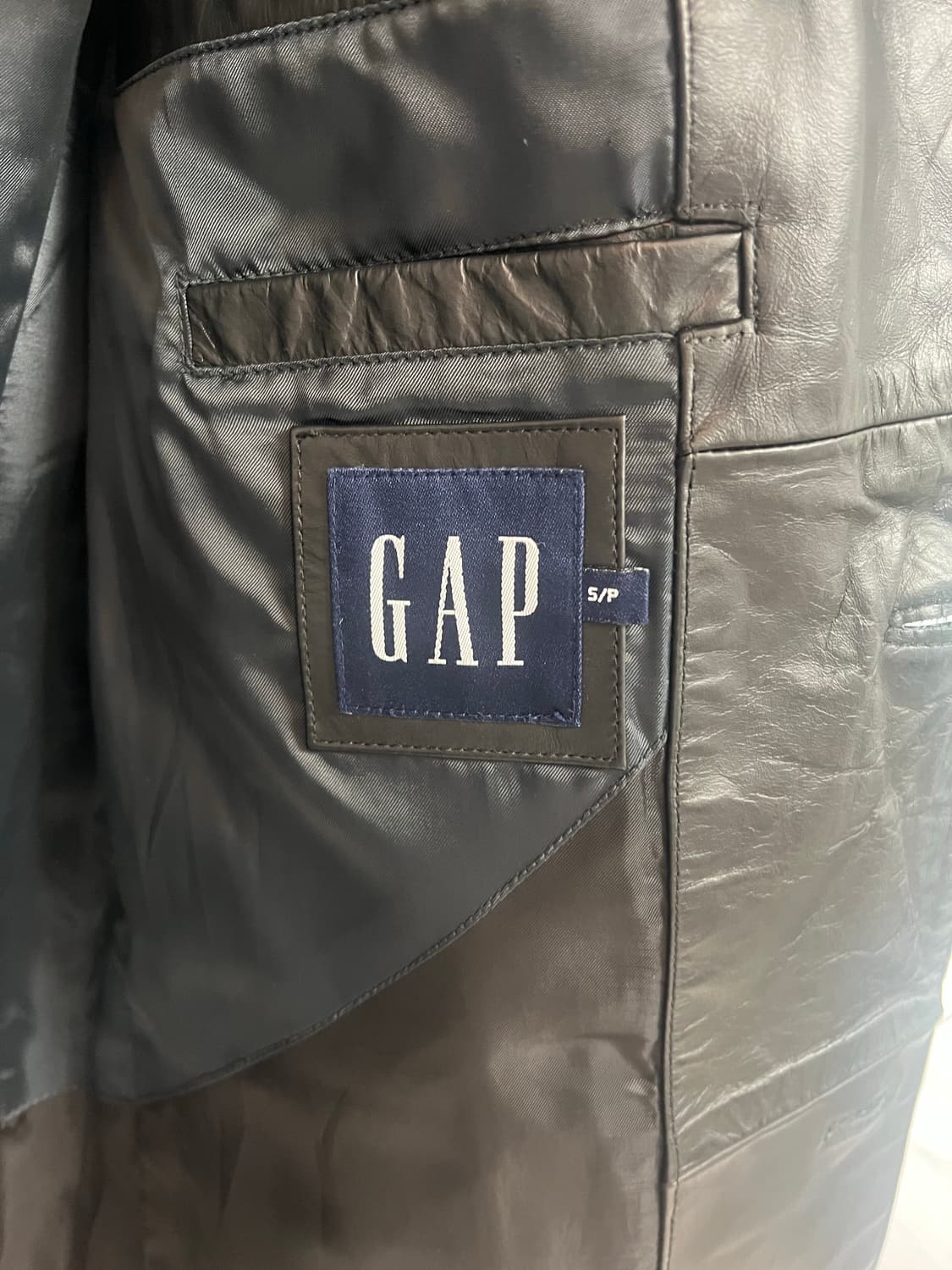 올드갭 GAP 가죽 블레이저 자켓 상품이미지3