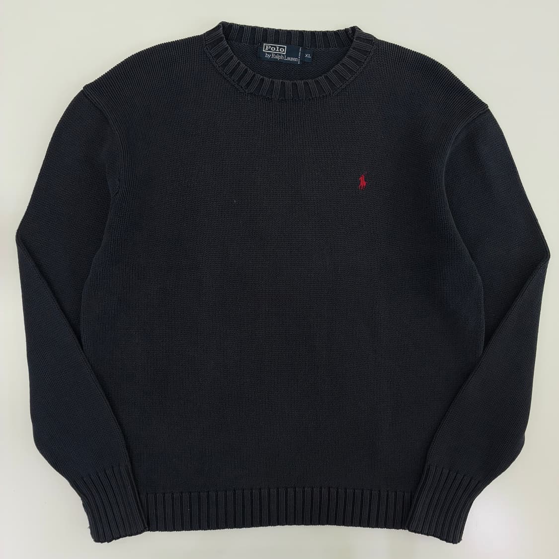 Polo 폴로 랄프로렌 딥네이비 코튼 라운드 니트 상품이미지1