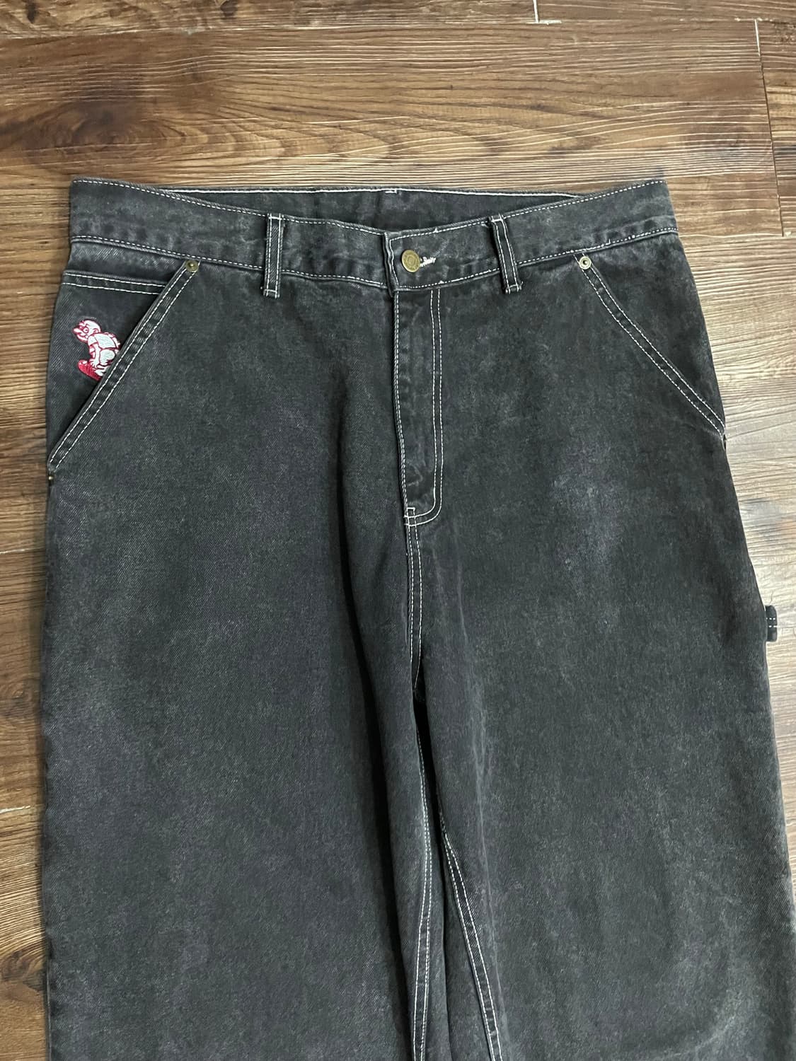 WKNDRS DRAGGY WORK PANTS BLACK 상품이미지3