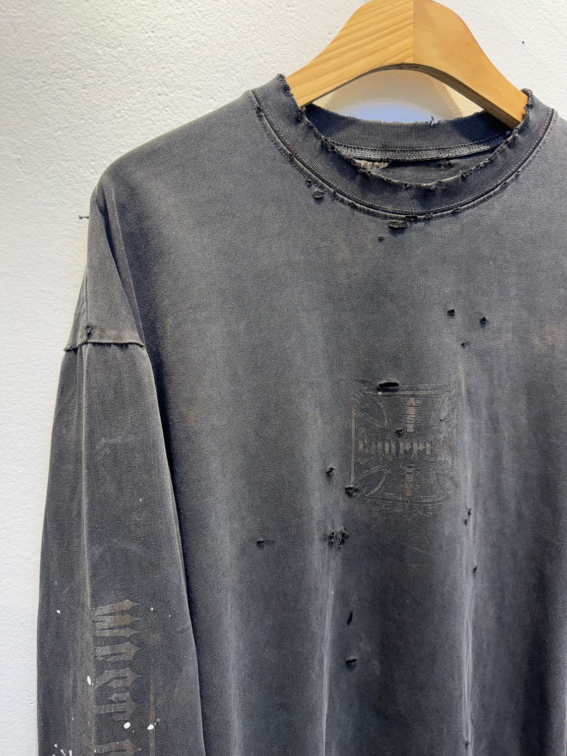 빈티지 웨스트 피그먼트 긴팔 상품이미지2